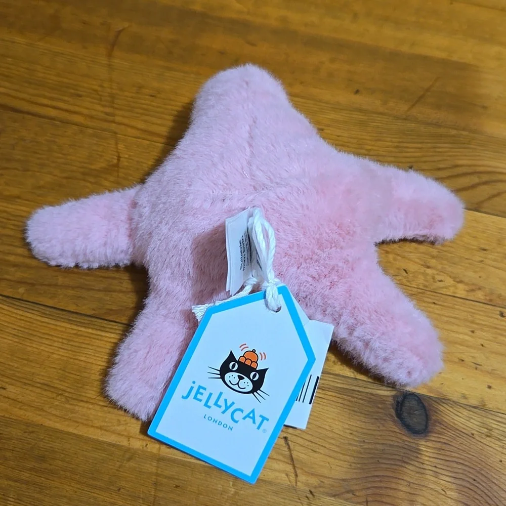 Jellycat Fluffy Starfish 4" Soft & Plush NWT - Picture 5 of 6